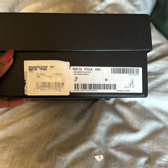 Brand new Saint Laurent YSL opyum pumps! Transparent with pure black ysl heels. - Picture 13 of 13